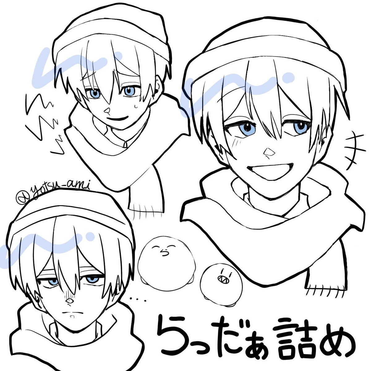 yotsu_ami's tweet photo. #い・らくすと 
息抜きに https://t.co/TgBITriIVF