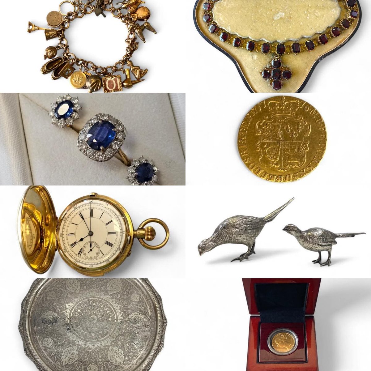 Our July 4th Fine Jewellery, Watches &amp; Silver Sale Is Available To View Now Link Below:

hansonslive.hansonsauctioneers.co.uk/auctions/catal…

#antiquesandcollectables #auctioneers #auctioneer #auctionhouse #collectable #auction #auctions #collectables #charmbracelet #antiquegold #goldcharmbracelet #gold
