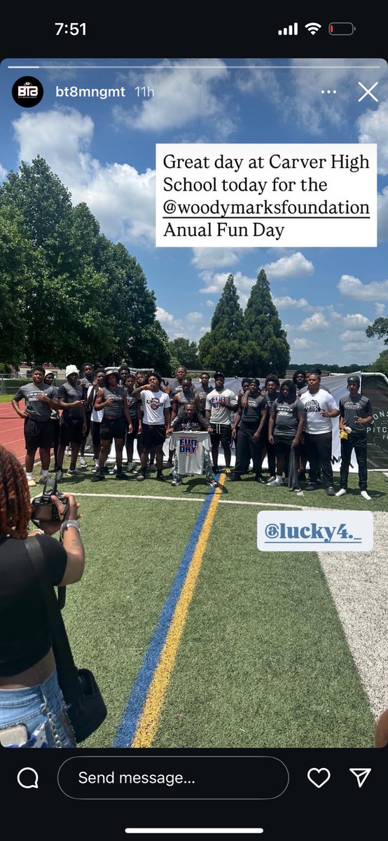 Another successful event in the books. Big thanks to <a href="/NSC_Football/">Carver-Atlanta FB</a> and <a href="/Purduer91/">Darren Myles</a>  for their support for the #Woodymarksfoundation <a href="/JoquaviousMarks/">Woody marks</a>