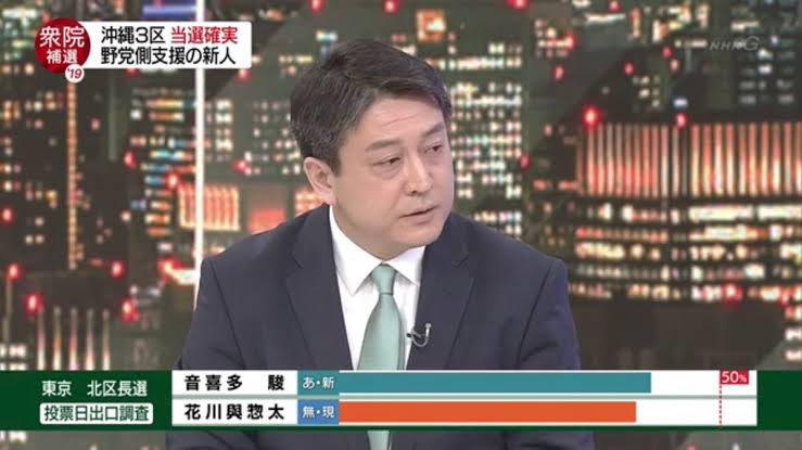 【開票速報】北区長選、音喜多駿候補が優勢