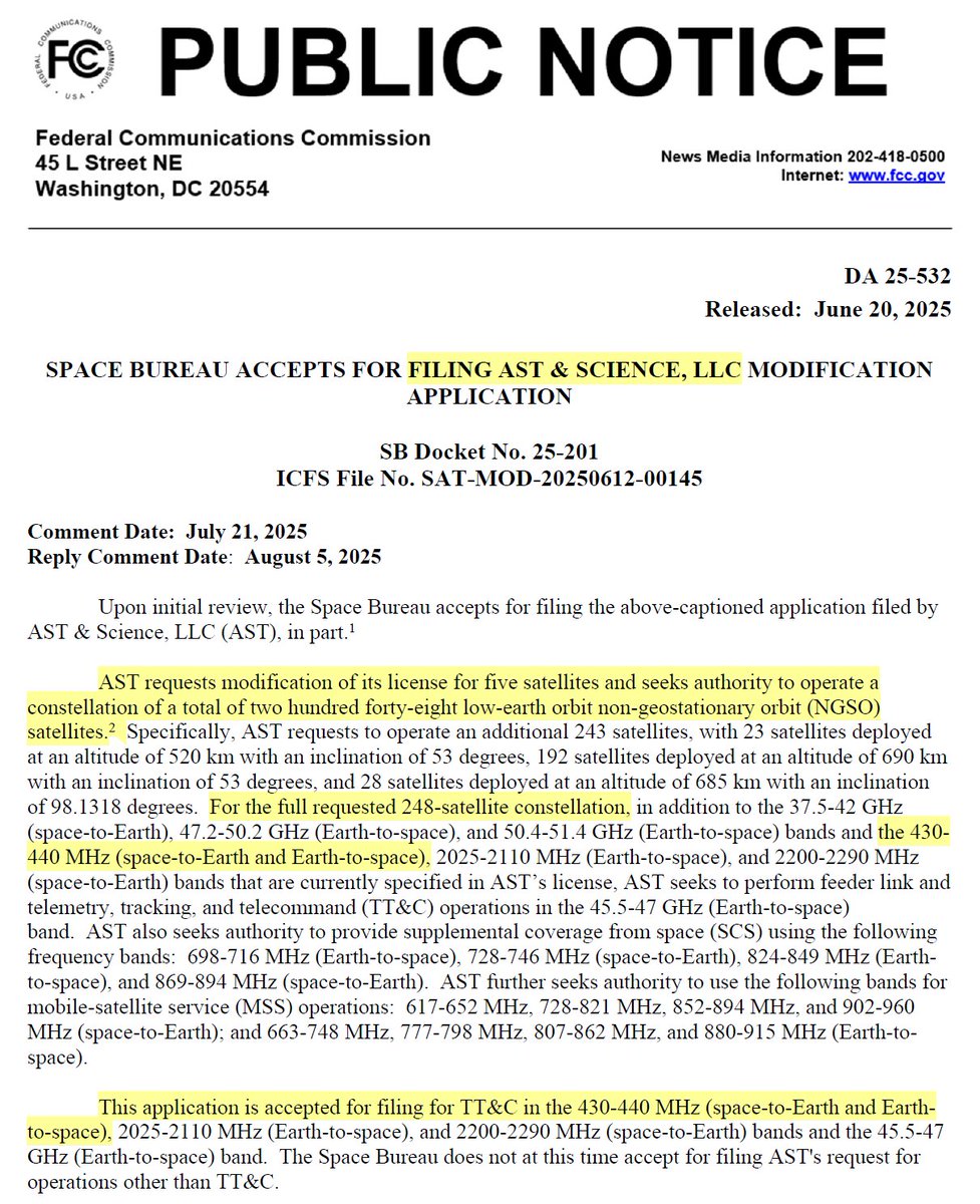 Information shared by <a href="/amsatdl/">AMSAT-DL</a>  Bad news for amateur radio on 430-440 MHz #amsat <a href="/VERON_Nederland/">VERON</a> <a href="/IARU/">Intl. Amateur Radio</a>