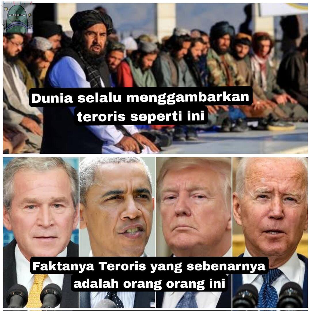 💚 Setuju banget sama ini. Amerika sama antek anteknya (termasuk Israel) adalah teroris yang sebenernya