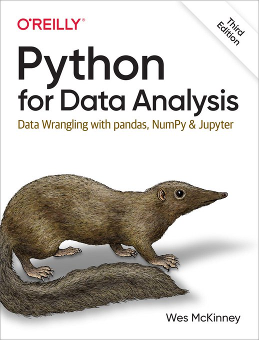 developer_quant's tweet photo. オライリーの『Pythonによるデータ分析入門』第3版は、原著が著者HPに全文無料公開されている
https://t.co/oPtQeAX6uj https://t.co/0RRldpO3mr