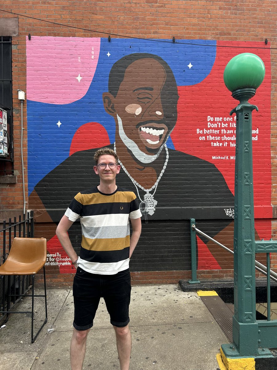 Paid my respects to the great Michael K. Williams yesterday 🙏 #FortGreene
