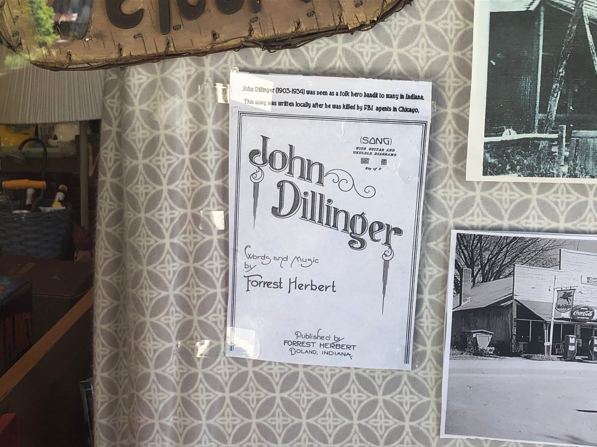 MarkWerling5's tweet image. John Dillinger, the infamous bank robber, was born today in 1903.  He gets the Robin Hood treatment in Cataract Falls, Indiana.  #JohnDillinger #GreatDepression