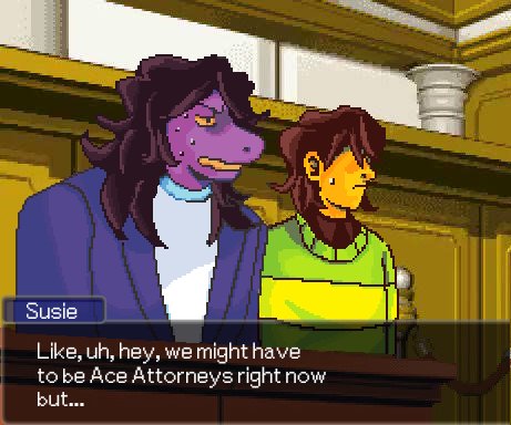 uh History repeats itself or whatever  #deltarune #aceattorney