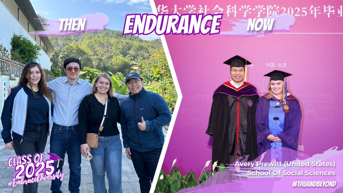 Tsinghua_Uni's tweet image. “Working with peers worldwide defined #MyTsinghuaStory, teaching me empathy &amp;amp; self-advocacy,” said Avery. #THUAndBeyond equipped her with a global outlook to truly #EmbraceDiversity as she launches her #NextChapter tackling global poverty through research &amp;amp; grassroots engagement.