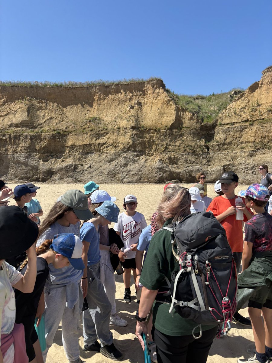 Maple learned all about the shocking impact of erosion at Happisburgh this morning before travelling to the next beach along, Sea Palling, to see how the investment in effective sea defences have helped battle the problem