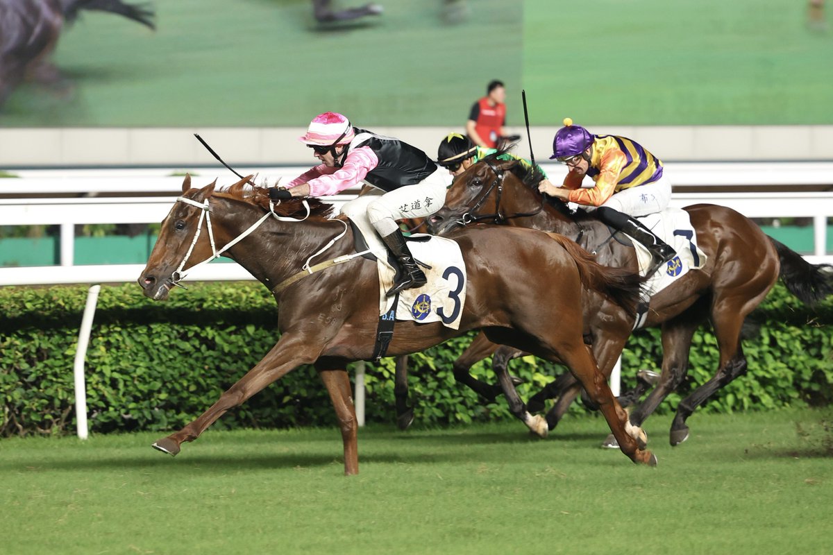 Hong Kong Bloodstock (@magazine_ma) on Twitter photo Hong Kong Bloodstock congratulates the winning owners, trainer and jockey for the fourth stakes win for BEAUTY JOY.
Hong Kong Bloodstock祝賀「美麗同享」為馬主、練馬師及騎師在香港贏出第四場級制賽事
<a href="/brentonavdulla/">🇦🇺 BRENTON AVDULLA</a>
<a href="/HKJC_Racing/">HKJC Racing</a>
<a href="/SCMPRacingPost/">HK Racing – SCMP</a>
<a href="/Beautystablehk/">Beauty Racing</a> Hong Kong Bloodstock congratulates the winning owners, trainer and jockey for the fourth stakes win for BEAUTY JOY.
Hong Kong Bloodstock祝賀「美麗同享」為馬主、練馬師及騎師在香港贏出第四場級制賽事
<a href="/brentonavdulla/">🇦🇺 BRENTON AVDULLA</a>
<a href="/HKJC_Racing/">HKJC Racing</a>
<a href="/SCMPRacingPost/">HK Racing – SCMP</a>
<a href="/Beautystablehk/">Beauty Racing</a>