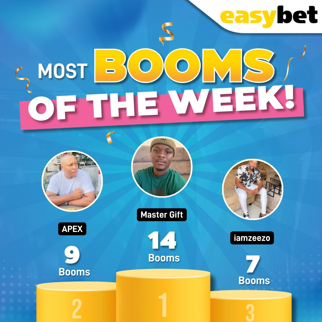 Easybet_SA's tweet photo. 🔥 Last Week’s BOOM Elite Squad 🔥
These top punters didn’t just bet — they crushed it:
🥇 @MasterGift1
🥈 @APEXworld_
🥉 @venda_guy2
💡 Follow their plays. Learn their moves. Fortune favors the bold!
#BoomRoyale #BoomsOfTheWeek https://t.co/iMdsckEuuc