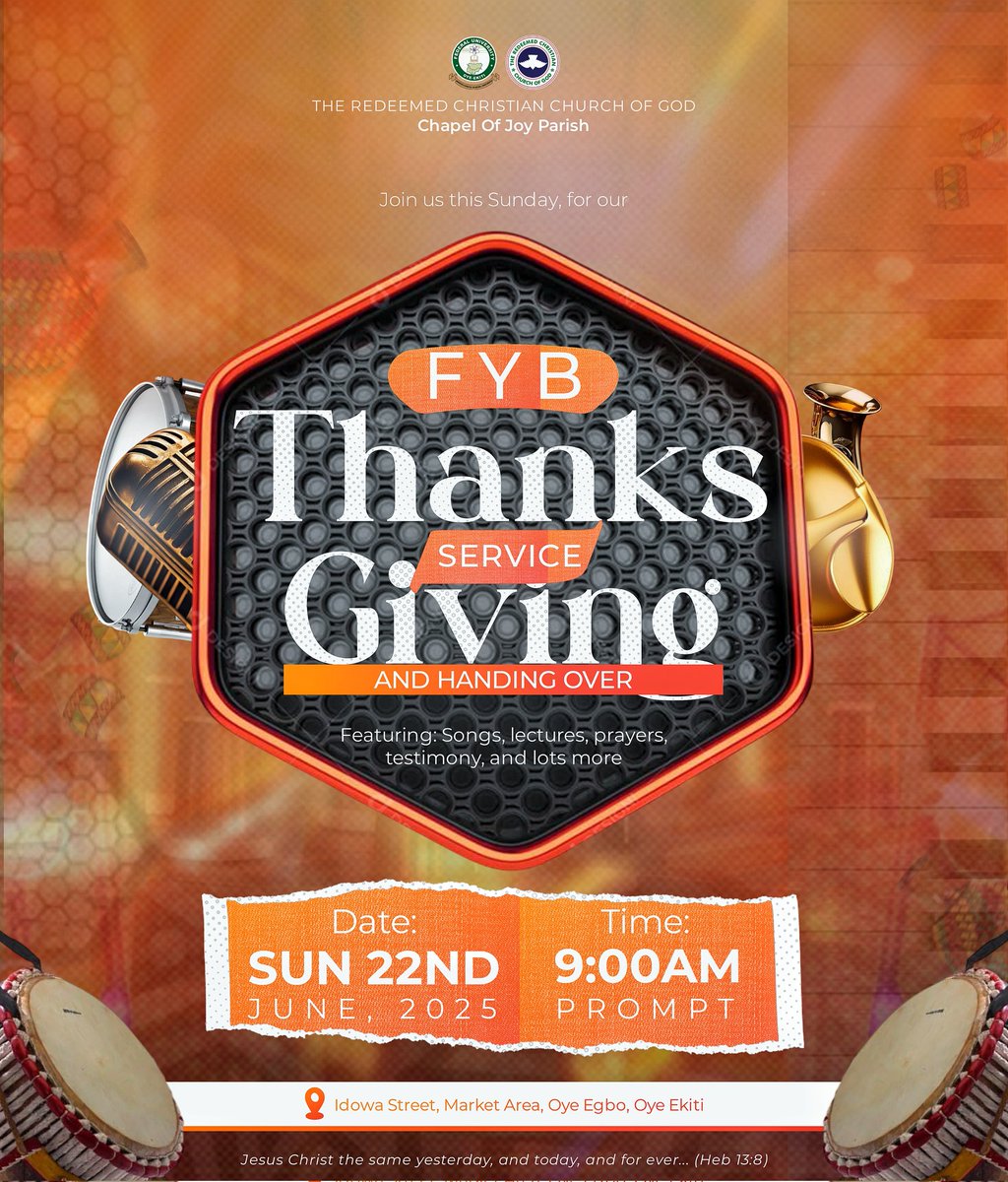 meet_artifex's tweet image. It has been awhile here..😅

Happy Sunday people of GOD! ❤️
FYB Thanksgiving like no other, it was such a wonderful experience..😌
Artifex delivered a masterpiece as always.🎨🙂‍↔️

#HappySunday #Creativedesigner #Artifex