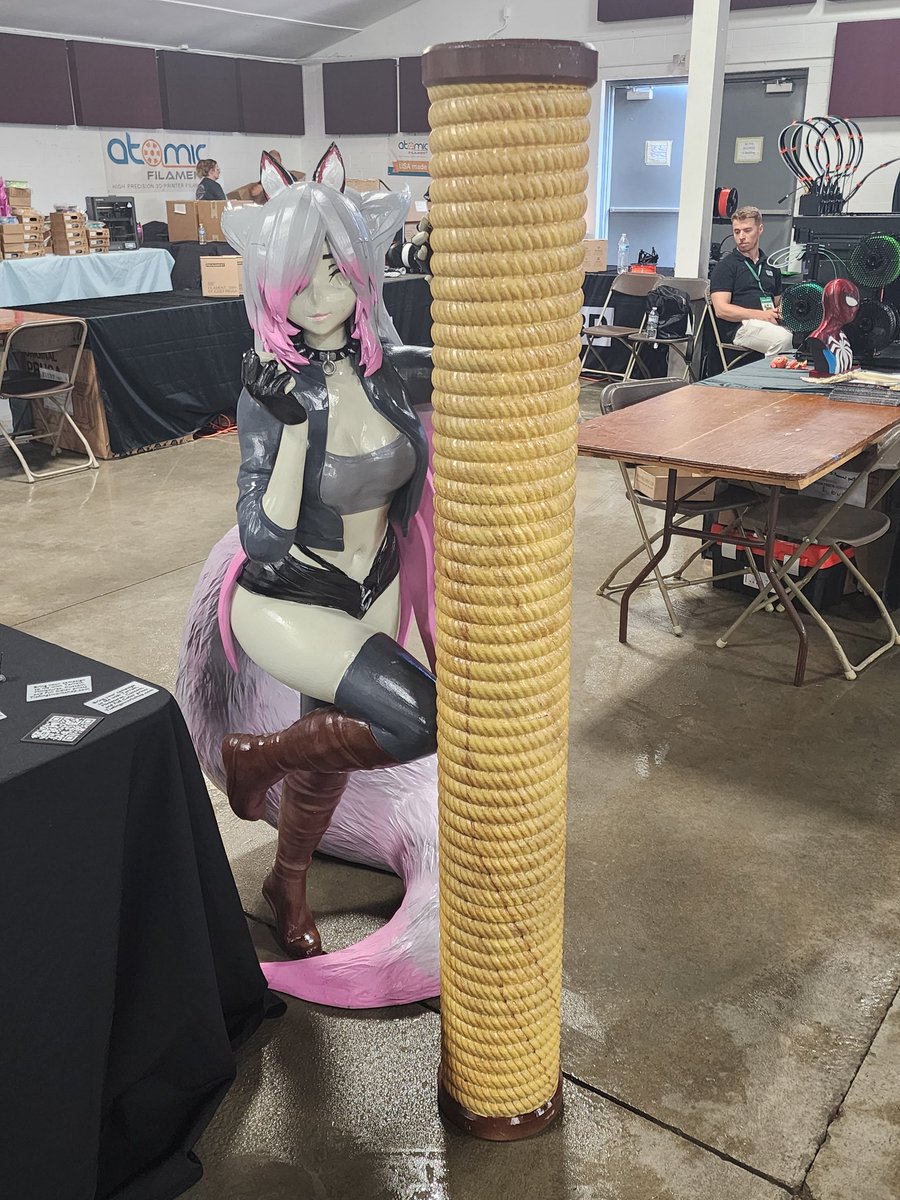 TflingWorkshop's tweet photo. We are excited to show the fully painted the 1 to 1 scale model of Aeriy the Neko https://t.co/meqtngdKWO