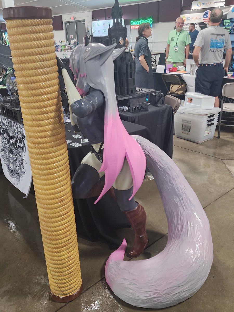 TflingWorkshop's tweet photo. We are excited to show the fully painted the 1 to 1 scale model of Aeriy the Neko https://t.co/meqtngdKWO