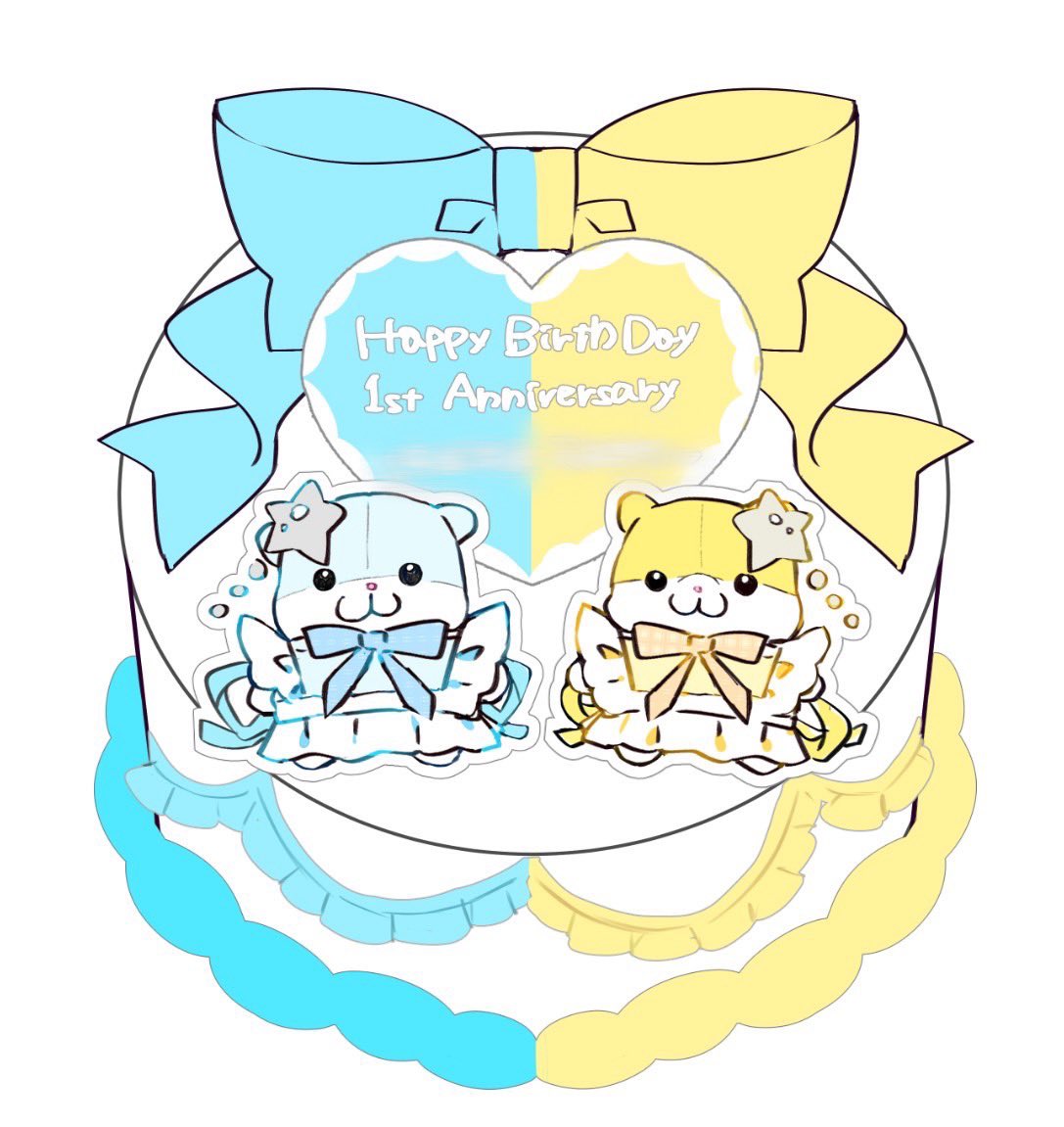 「先日、描いたケーキイラスト(二次創作です)をそのまま立体にしてもらうという素敵体」|みたう🐹のイラスト