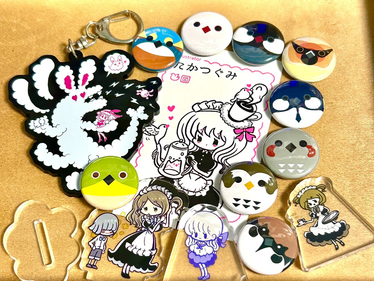 takatsugum68887's tweet image. 【通販宣伝】
takatugumi.booth.pm
Pixiv boothにて先日のイベントにて頒布したグッズや新刊4コマ本を登録しました!
ミオちゃん、鳥、メイドさんのグッズなど色々あります🥰
既刊ずつーがちバニーちゃんは在庫残りわずかです👯♀️
よかったら覗いてみてください🐤
#北ティア
#北海道コミティア21