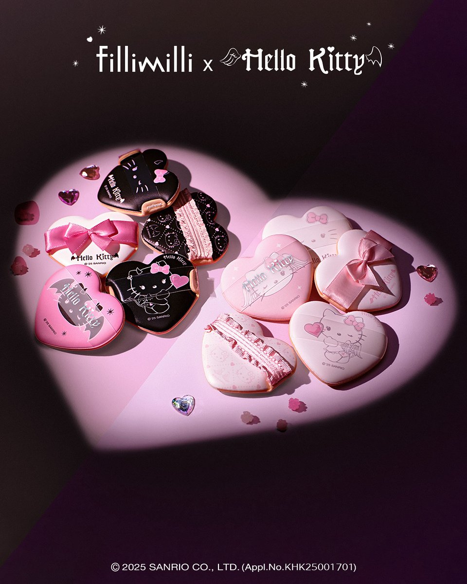Fillimilliが再びハローキティとコラボ🎀 甘さとダークさのギャップが