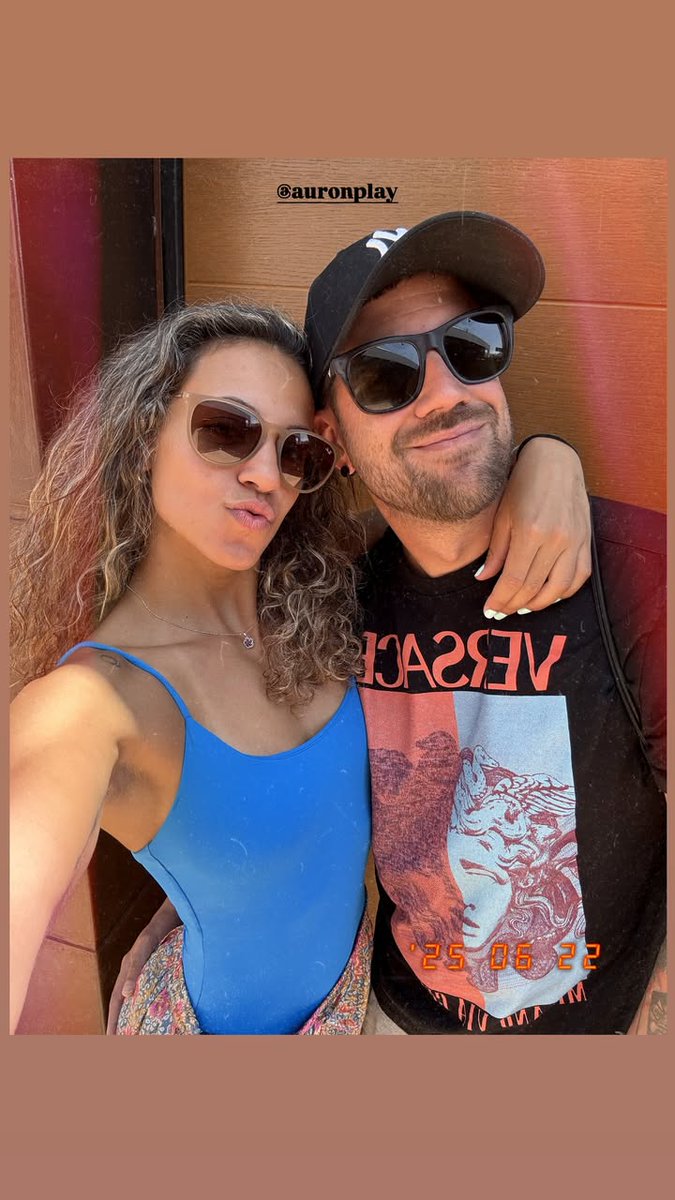Fotito de Auron con Sara, así si se comienza un buen domingo