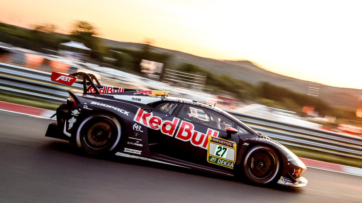 Due to a gearbox issue the team unfortunately has to retire the #27 car. Mirko Bortolotti, Dani Juncadella and Jordan Pepper were racing in sixth place after their comeback drive from P27 on the grid.

#ABTSportsline #RedBull #GivesYouWiings #24hNBR
