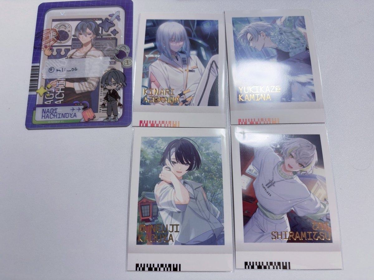 mll__06's tweet photo. 【交換】18trip エイトリ ぱしゃこれ

譲 → 箔押し 宗氏 糖衣 幾成 雪風
琉衣 潮 千弥 添 幾成 太緒 季肋 あく太 糖衣 可不可 礼光 練牙 宗氏 子たろ 雪風

希 → 同種 凪、來人(トリレボ後)

📮郵送交換のみ https://t.co/64prGBrHs4