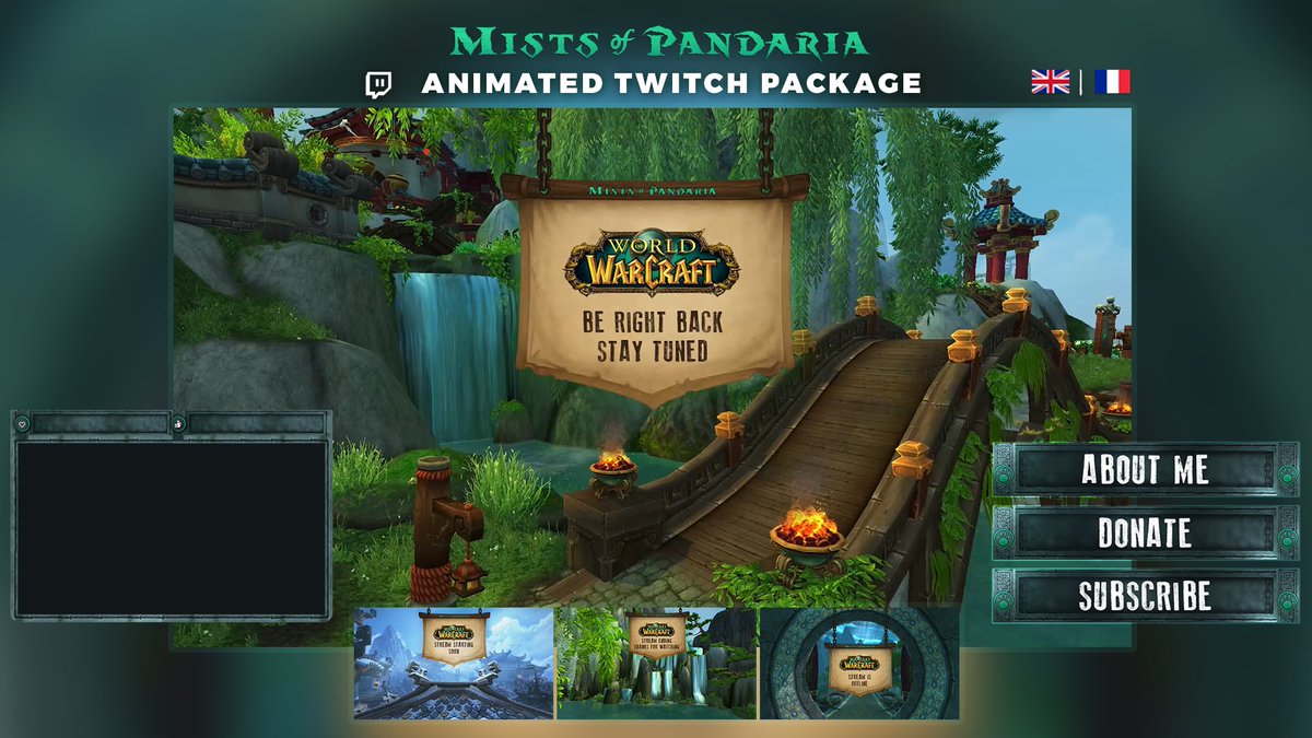 Le pack Twitch “Mists of Pandaria Classic” est dispo !
➡️ ladyoverlays.com/themes/wow-mop/

Hypez vos viewers !
(Prix super accessible même si vous ne prévoyez pas de tout use)