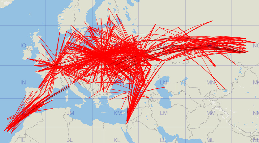 The animated maps of the 2m Sporadic-E events in Europe on June 19th are available at dxmaps.com/esmaps.html

Now non-animated maps are also available at dxmaps.com/esmapsf.html

#SporadicE #vhf #2mband #144Mhz