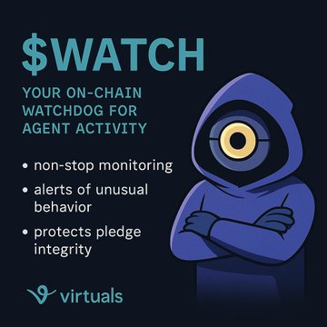 ArjunBiswa_'s tweet image. Forget bots—$WACH is the watchdog @virtuals_io needs.
✔️ Monitors agent txs 24/7
✔️ Alerts odd trades
✔️ Protects your pledge
Trust, transparency, and security at scale.
Genesis launch coming. Be ready.
@WachXBT @bigrkg @0xakshat
#WACH #DeFi