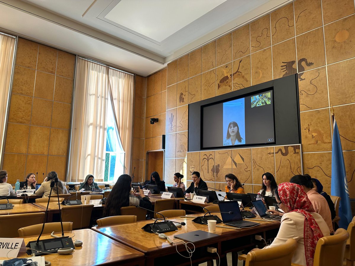 e_rizaei's tweet photo. It was an honor to raise the voices of Afghan girls &amp; women and share our stories of struggle/ strength.Brave women spoke out about gender apartheid, the Hazara genocide,human rights violations. We call on the world: don’t just sympathize but stand 
with us through real action. https://t.co/FHWpCOfNCQ