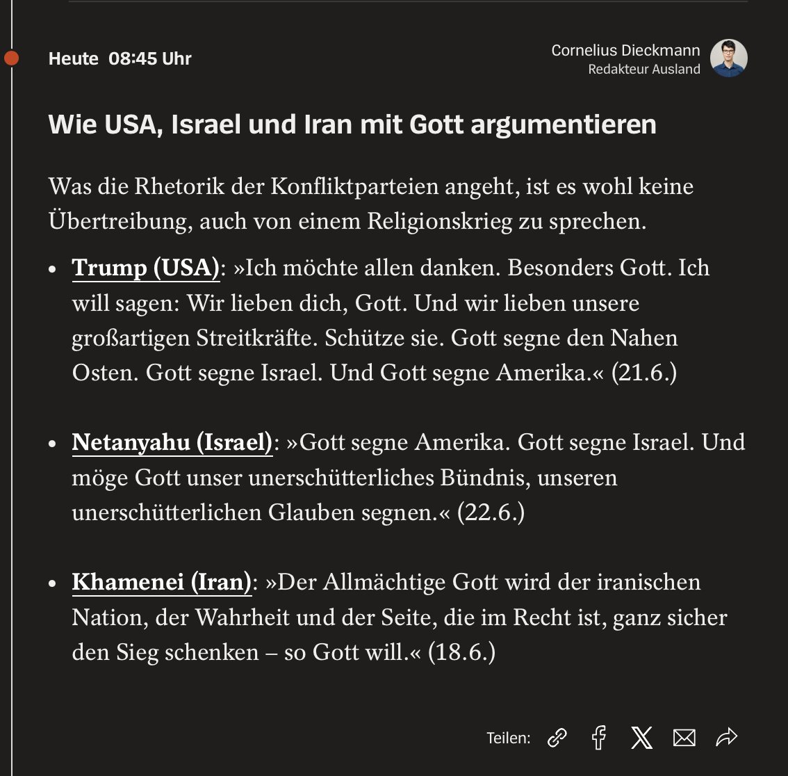 Also ich würde meiner Schöpfung einen ordentlichen A...tritt verpassen.