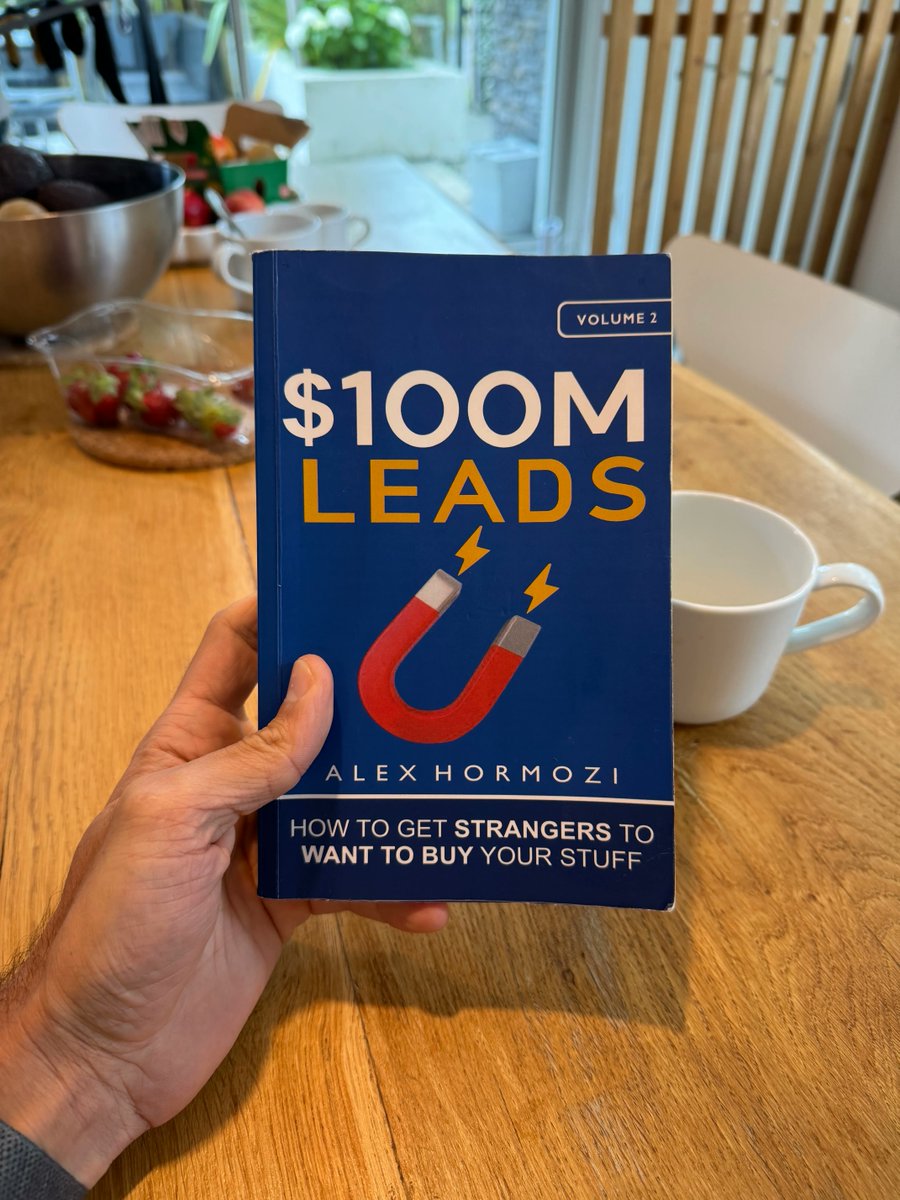Marc Lou (@marc_louvion) on Twitter photo When I started building tiny startups in 2016, I had no idea how to get customers. It took me two years to finally make $1 online.
I wish I had this book in my hands.
<a href="/AlexHormozi/">Alex Hormozi</a> explains 4 ways to get people interested in what you have to sell, and it's much easier than I When I started building tiny startups in 2016, I had no idea how to get customers. It took me two years to finally make $1 online.
I wish I had this book in my hands.
<a href="/AlexHormozi/">Alex Hormozi</a> explains 4 ways to get people interested in what you have to sell, and it's much easier than I