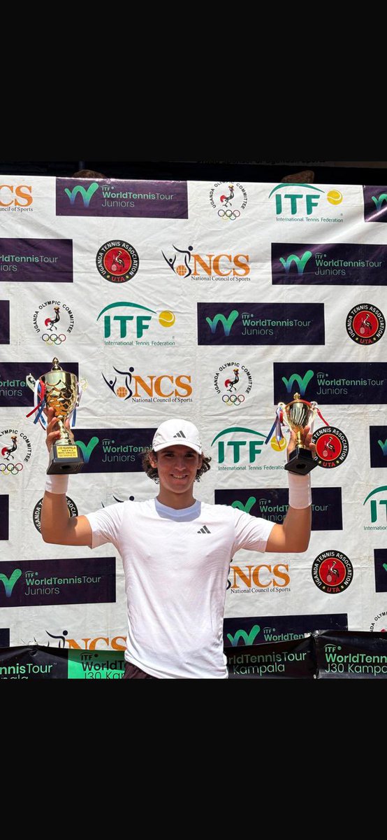 Olivierbie's tweet photo. KAMPALA, #UGANDA –  🇺🇸 Eaden-Zack Harron continues to turn heads on the ITF J30 , adding two more titles to his impressive 2025 campaign. Just weeks after a stunning  run in Kigali, the 16-year-old dazzled again in Kampala, Uganda, showcasing both resilience and brilliance. https://t.co/cmTquq5V79