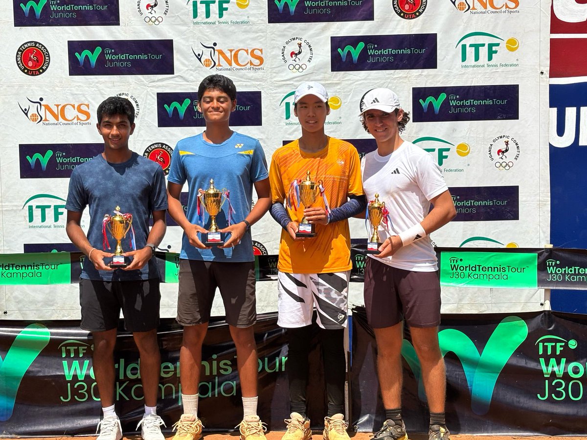 Olivierbie's tweet photo. KAMPALA, #UGANDA –  🇺🇸 Eaden-Zack Harron continues to turn heads on the ITF J30 , adding two more titles to his impressive 2025 campaign. Just weeks after a stunning  run in Kigali, the 16-year-old dazzled again in Kampala, Uganda, showcasing both resilience and brilliance. https://t.co/cmTquq5V79