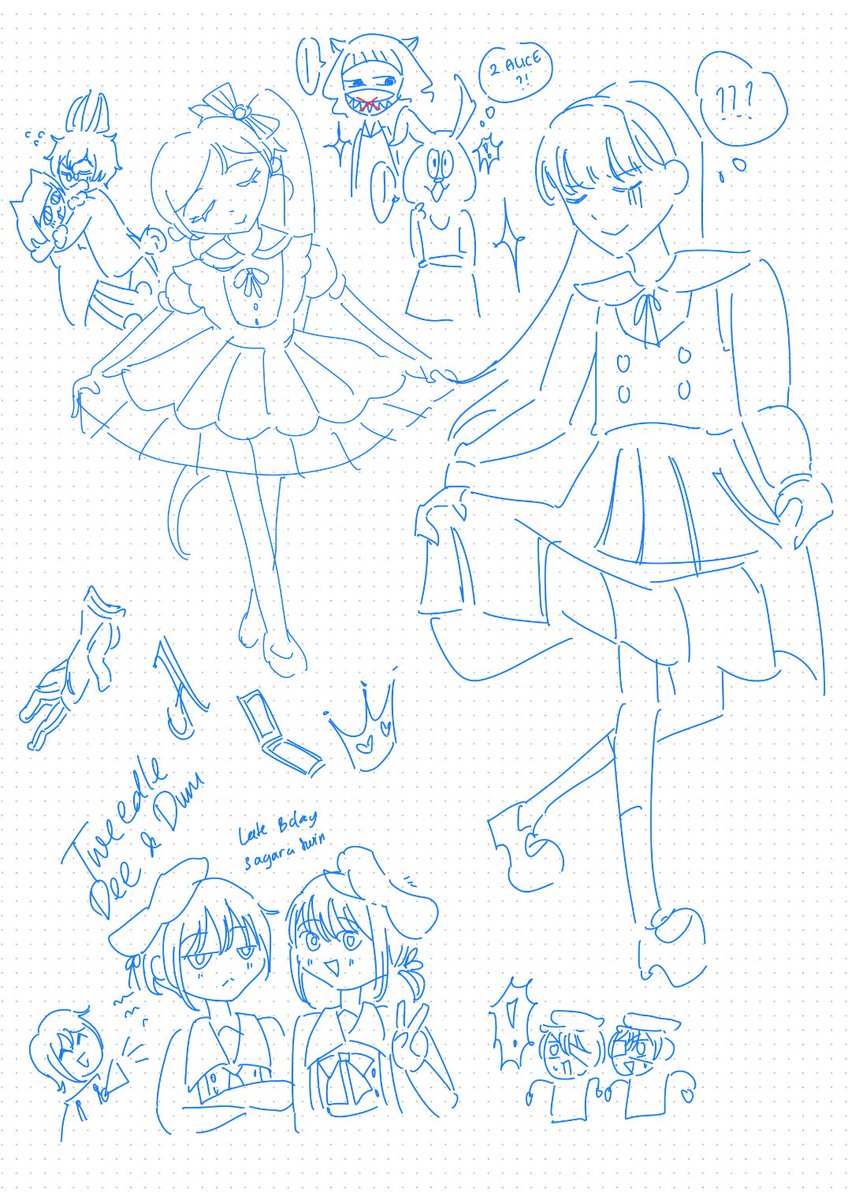 frey_lio's tweet photo. Sketch + bonus
I never know there is also another birthday in SEEC yesterday (6.21) but I guess I can add it here. Alice in Wonderland often to be my concept for someone bday I guess. Ruri was so suit to be the Alice and the rest maybe I tried to suit them to else
#Seectwt https://t.co/je5FSAhn9M