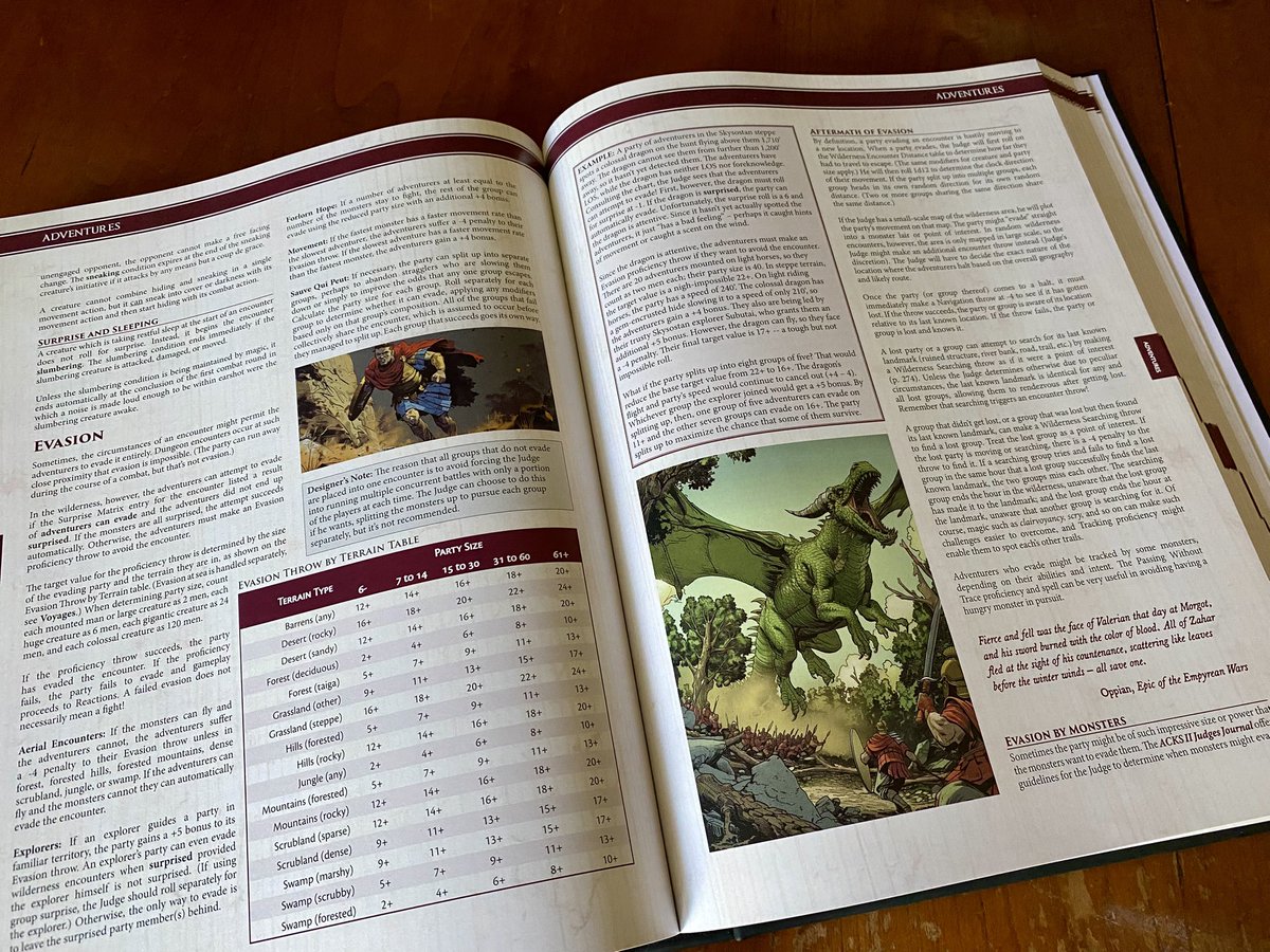 I’m doing some light ACKS II reading this morning, as I’m coming to grips with this great game by <a href="/_Autarch_/">Autarch</a>. ⚔️ #ACKSII #DnD #ttrpg