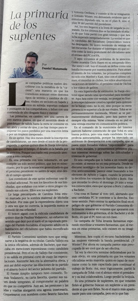 Daniel Matamala tweet media