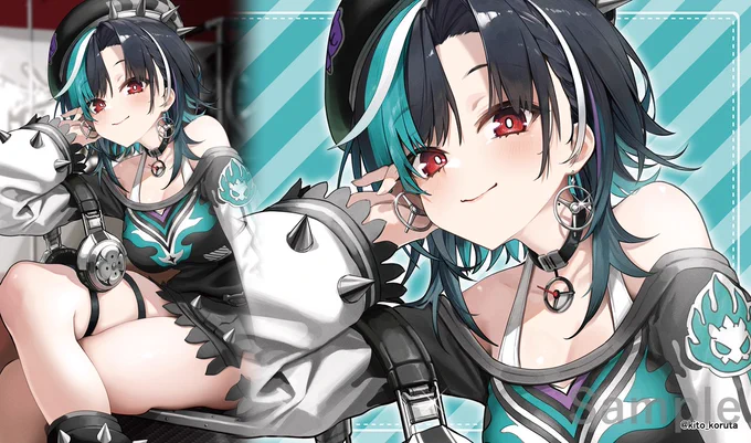 SC2025Summer/サンクリ/Web頒布 新作情報 「千速」のスリーブとプレイマットになります。イラストは岐兎こるた様()になります!