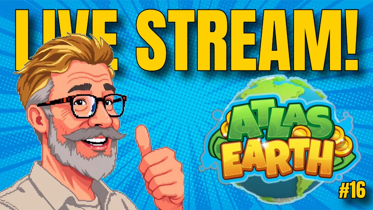 Please join us today at 12pm EDT (noon) during our weekly livestream where we discuss the happenings within Atlas Earth and what you've been up to this week.  youtube.com/live/zthTznRlv…