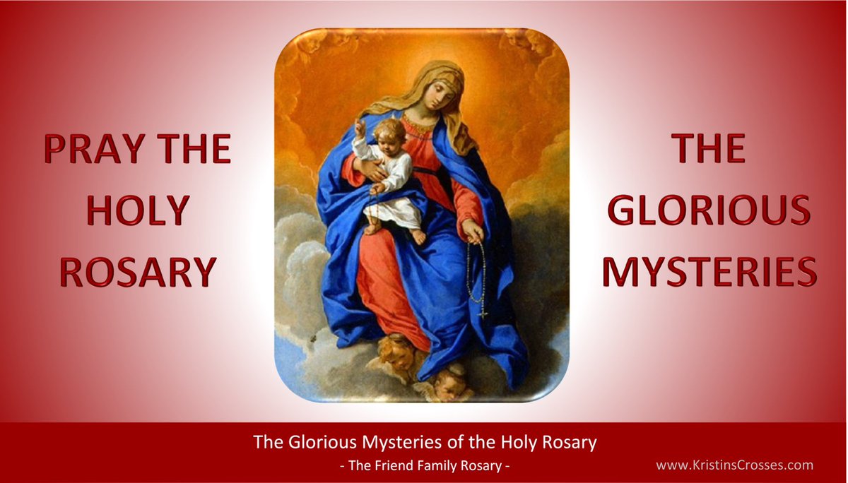 Sunday
Pray the Glorious Mysteries
of the Holy Rosary
✨
1️⃣ Resurrection 
2️⃣ Ascension 
3️⃣ Descent of the Holy Spirit
4️⃣ Assumption
5️⃣ Coronation
✝️
#Catholic #Pray #Rosary #SundayMotivation 
#PrayTheRosary 
🙏youtu.be/3UbhPm43h-c