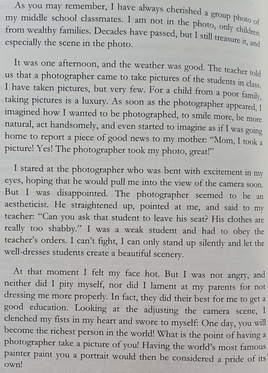 rupwalker's tweet image. John D. Rockefeller, the wealthiest man in history, tells a story from his impoverished childhood. He looked so dishevelled that he was asked to get out his class photo.
"I clenched my fists in my heart and swore to myself: one day you will become the richest man in the world!"