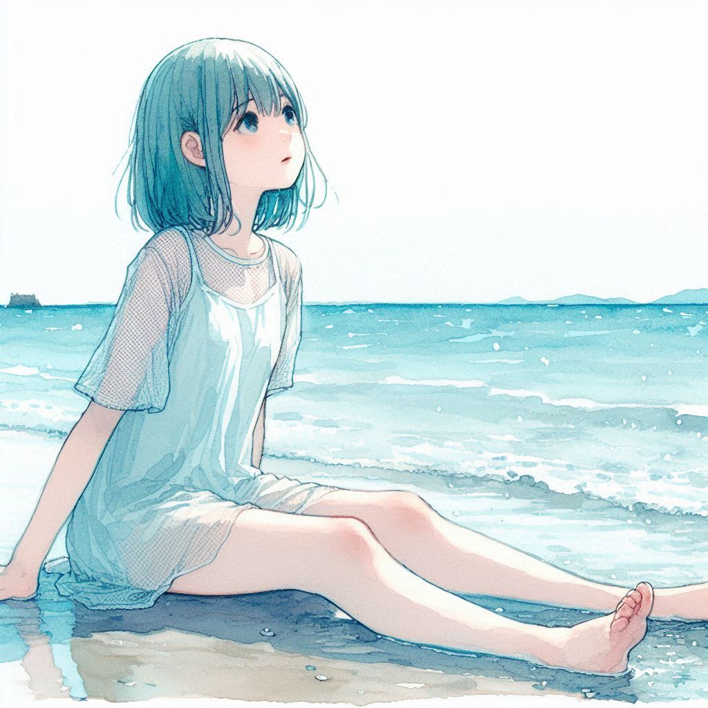 波打ち際の少女
#ImageCreator #DALLE3