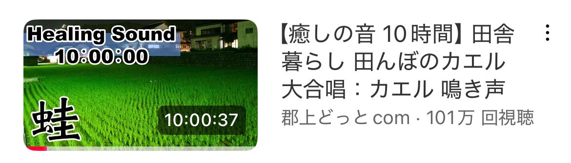 実家を思い出す最高の作業BGM見つけてしまった

youtu.be/teK6UILxk8Y?si…