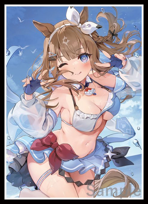 SC2025Summer/サンクリ/Web頒布 新作情報
「アーモンドアイ」のスリーブとプレイマットになります。イラストはKiTA様(@KitaIroha)になります! 