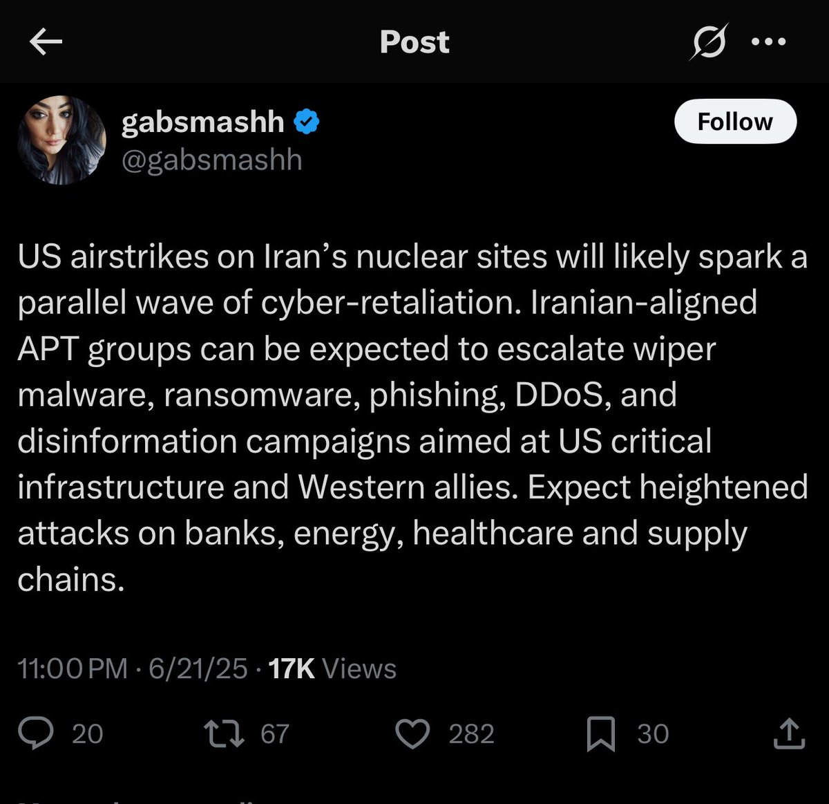 CartuneNetwerk's tweet image. Many don’t know US/Israel launched cyber warfare on Iran a decade ago with Stuxnet. 

Today, many US infrastructures remain soft targets. Last year’s cyberattack on Pennsylvania water utility was attributed to Iran and seen as a test or warning. CISA budget cuts don’t help either