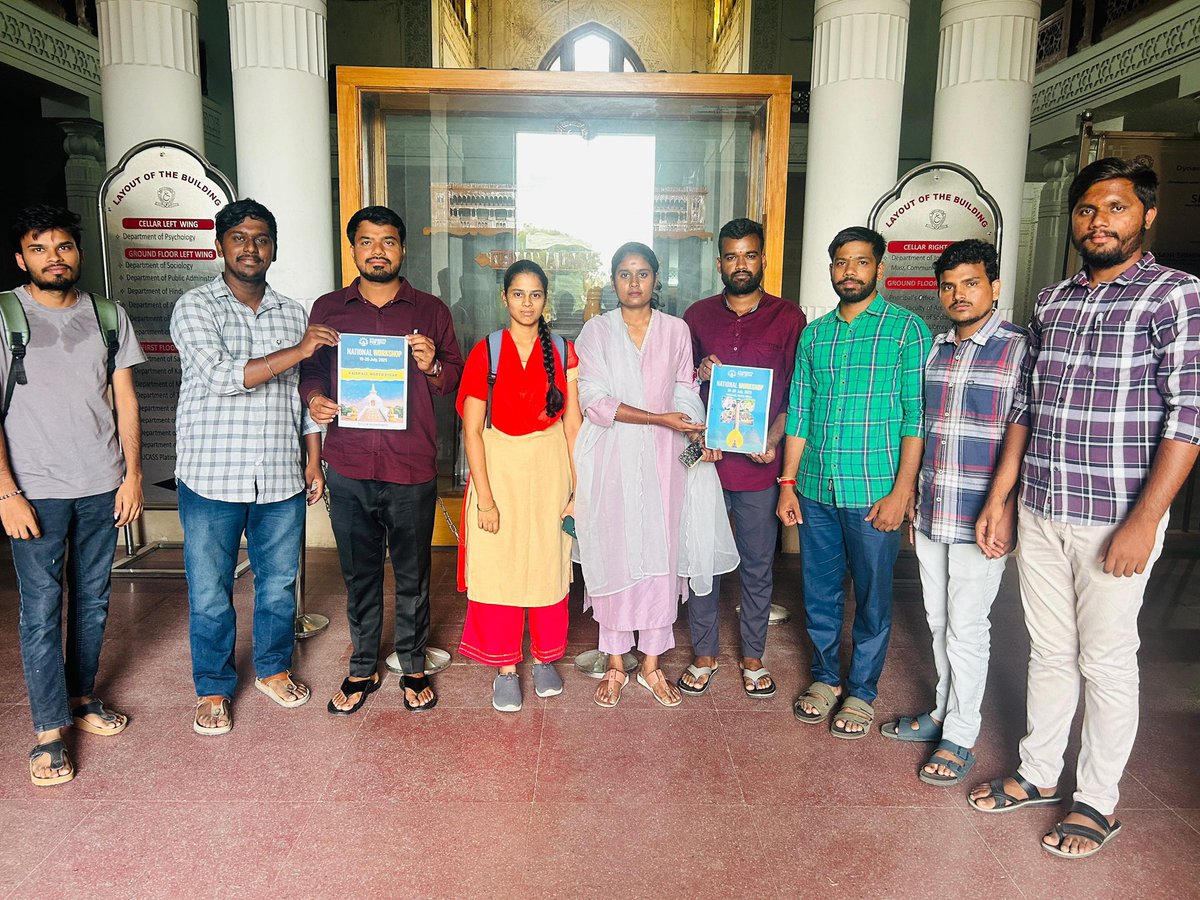 students4seva's tweet image. SFS Volunteers of Hyderabad, Central University of Hyderabad &amp;amp; Osmania University launched the poster of upcoming SFS National Workshop 2025 in the presence of National Co-Convenor Ms. Kiruthika A. 

#StudentsForSeva