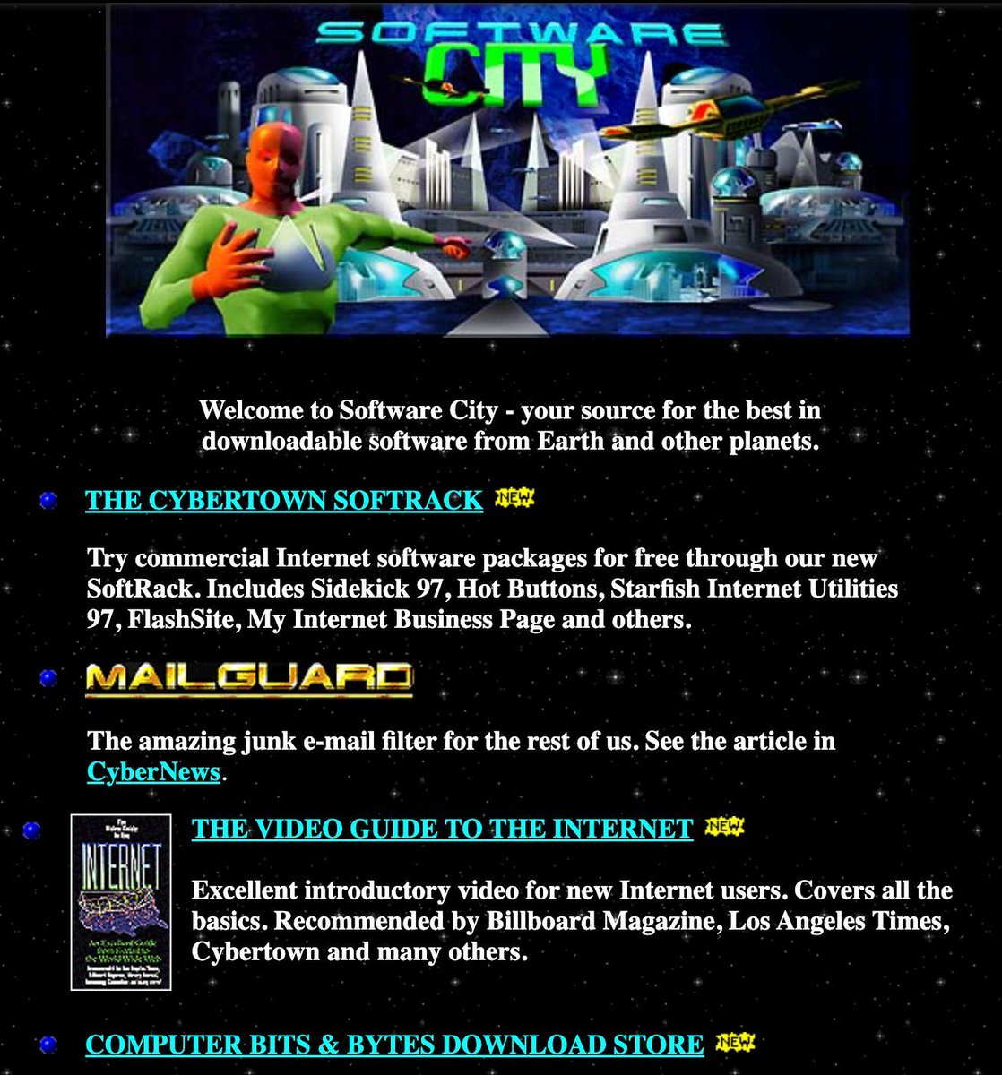 Websites used to look like this