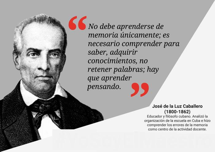 1862➡️Fallece José de la Luz y Caballero⤵️
⏩Uno de los pilares de la formación de la conciencia patriótica en la primera mitad del siglo XIX. 
⏩Mentor de varias generaciones de 🇨🇺, cuya vida consagrada al magisterio y a la libertad le ganaron el respeto de todos. 
#UnidosXCuba