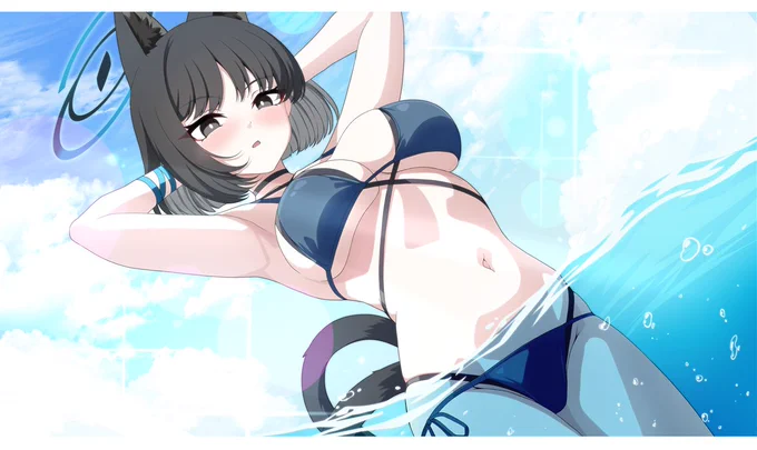 水着キキョウあまりにも素敵… #ブルアカ #BlueArchive