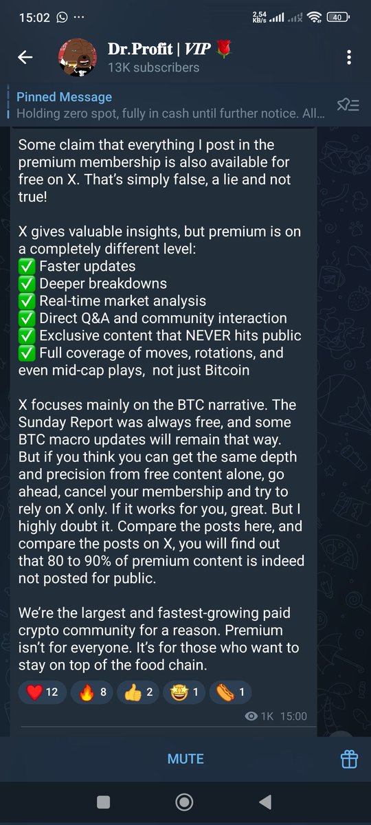 CCryptoFomo's tweet photo. X focuses on BTC narrative and the premium group focuses on insulting members saying that they are low IQ and posting alt trades that are mostly in loss. So, become premium member 🤣 https://t.co/PKoHbnksWn