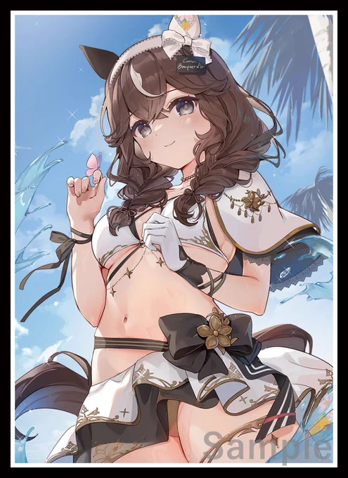 SC2025Summer/サンクリ/Web頒布 新作情報 「カレンブーケドール」のスリーブとプレイマットになります。イラストはKiTA様()になります!