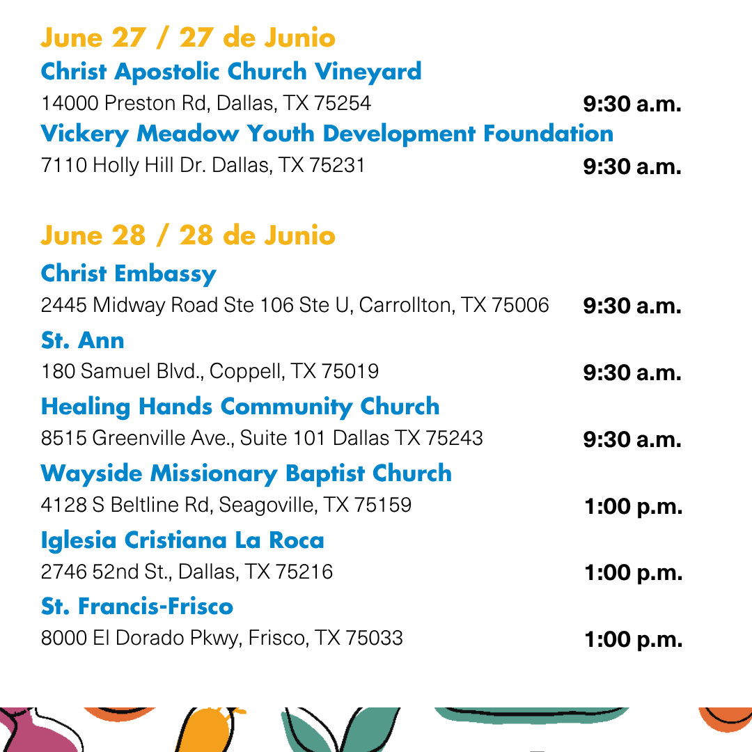 Take a look at this week's Mobile Community Pantry locations. Food will be distributed on a first-come, first-served basis. For more information and other sites, please visit hubs.li/Q03sS_8f0
#CCDallas