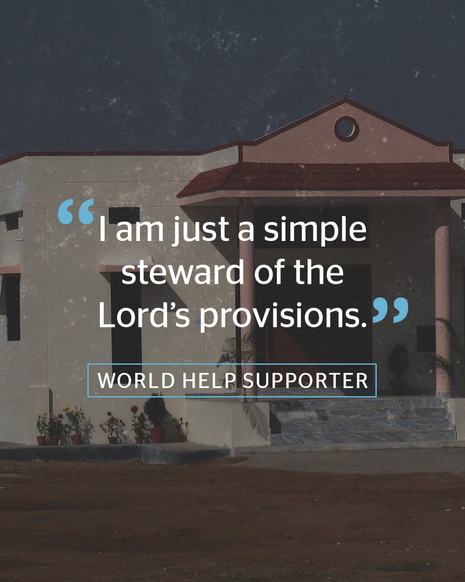 world_help's tweet photo. God is using the World Help family! When one of our partners in South Asia needed two church buildings, a generous supporter funded the entire project. Why did he do it? He said that he is a steward of what the Lord has given him. What an incredible example of a servant’s heart! https://t.co/0wTzEqB444
